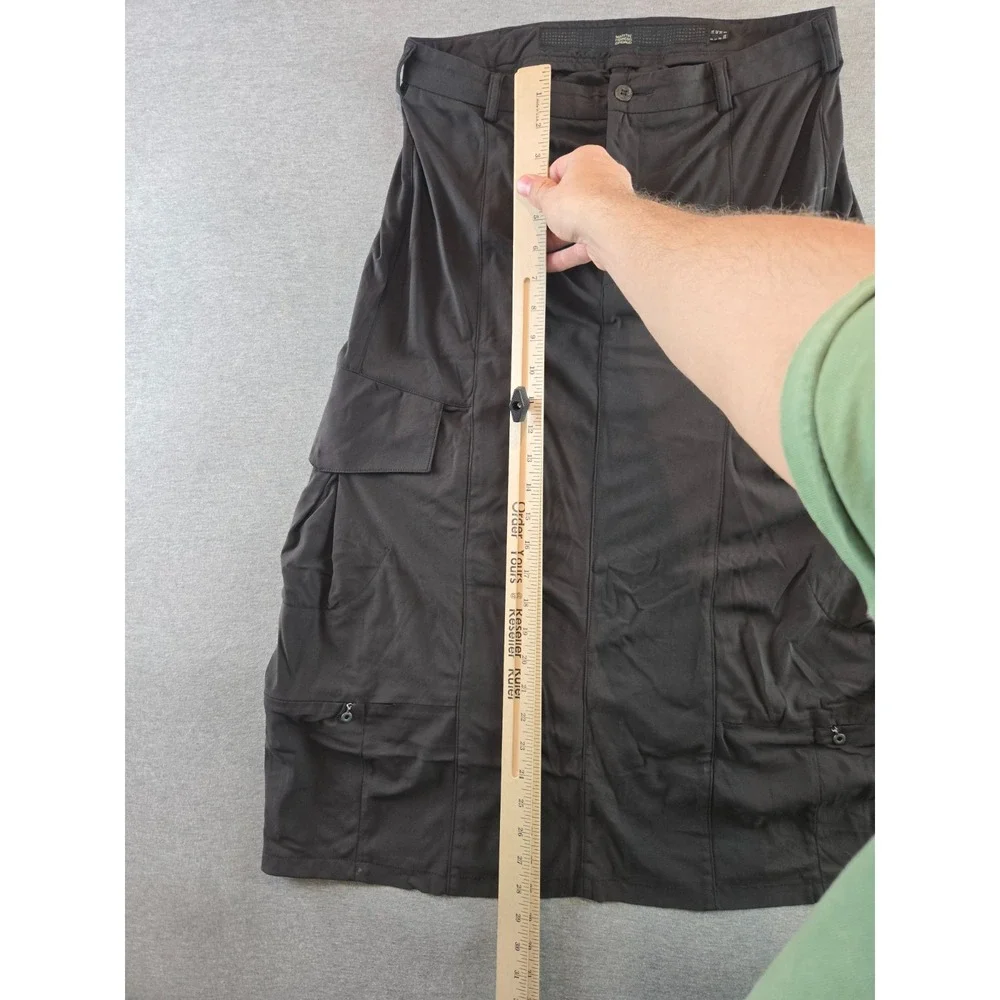 Vtg Marithe Francois Girbaud Raver Skirt 28W 5 Retro Black Mermaid Cargo‎ 90's